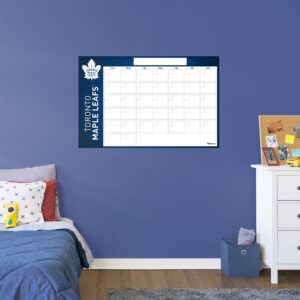 Toronto Maple Leafs Dry Erase Calendar - Officially Licensed NHL Removable Wall Decal Giant Decal (57"W x 34"H) by Fathead | Vin