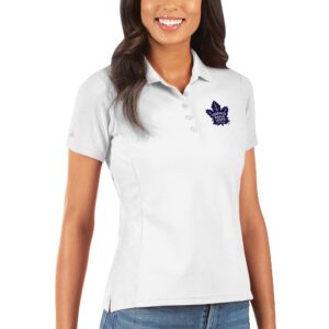 Women's Antigua White Toronto Maple Leafs Legacy Pique Polo