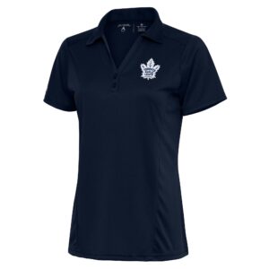 Women's Antigua Navy Toronto Maple Leafs Team Logo Tribute Polo