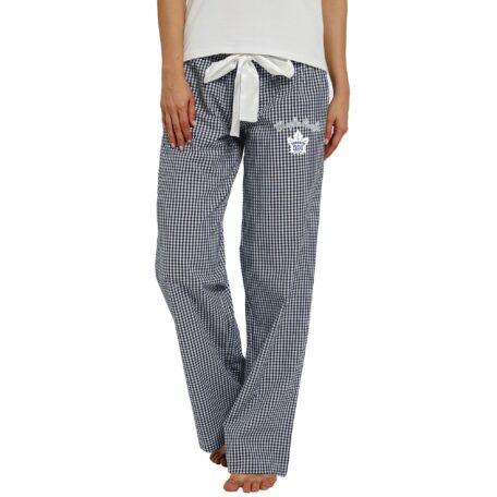 Women's Concepts Sport Navy/White Toronto Maple Leafs Tradition Woven Pants