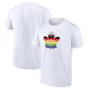 Men's Fanatics Branded White Toronto Maple Leafs Team Pride Logo T-Shirt