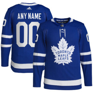 Men's adidas Royal Toronto Maple Leafs Home Primegreen Authentic Custom Jersey