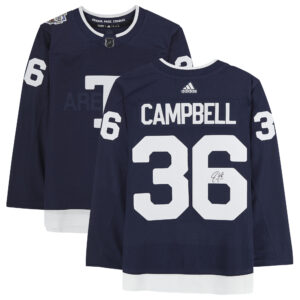 Jack Campbell Navy Toronto Maple Leafs Autographed 2022 Heritage Classic adidas Authentic Jersey