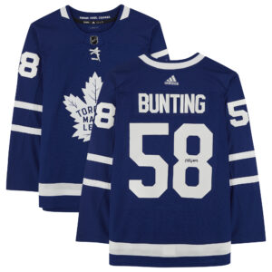 Michael Bunting Blue Toronto Maple Leafs Autographed adidas Authentic Jersey